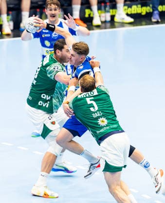 29 05 2026, GER, Handball, Men, Season 25 26, Daikin 1 Bl, 30 Matchday, ThSV Eisenach Fuechse Berlin Mijajlo Marsenic Fuechse Berlin , Stephan Seitz ThSV Eisenach,44 , Max Darj Fuechse Berlin 99817 Eisenach Werner Assmann Halle Am Sportp Thueringen Germany