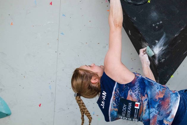 May 29, 2026, Madrid, Madrid, Spain: Silver medalist MELODY SEKIKAWA of Japan in action during the women s Boulder finals at the World Climbing Series Comunidad de Madrid 2026 held in Alcobendas. Madrid Spain - ZUMAd308 20260529_zsp_d308_010 Copyright: xJuanxCarlosxLucasx