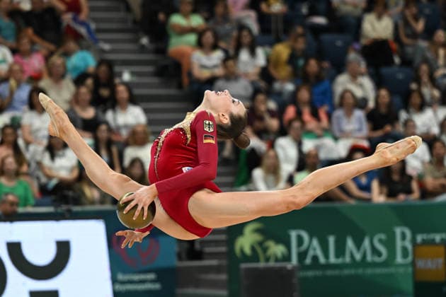 IPA85176996 - VARFOLOMEEV Darja (GER) during European Championships in Rhythmic gymnastics, Rhythmische Sportgymnastik, RSG Gymnastics in Varna, Bulgaria, May 30 2026  Copyright: xFilippoxTomasi IPAxSportx xx 85176996