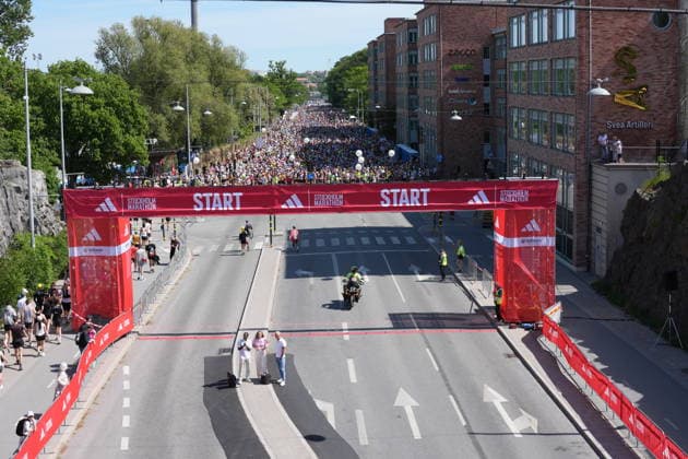 STOCKHOLM, SWEDEN 20260530 The runners gather before the start of the Stockholm marathon on Saturday STOCKHOLM SWEDEN x10500x  Copyright: xMagnusxLejhall TTx STOCKHOLM MARATHON 2026
