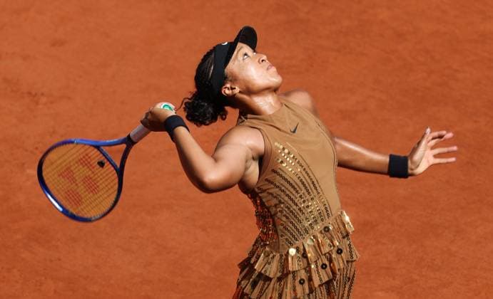 Japanese Naomi Osaka pictured in action during his match at the Roland Garros French Open tennis tournament, in Paris, France, Saturday 30 May 2026. This year s tournament takes place from 18 May to 07 June. VIRGINIExLEFOUR  x175450792x