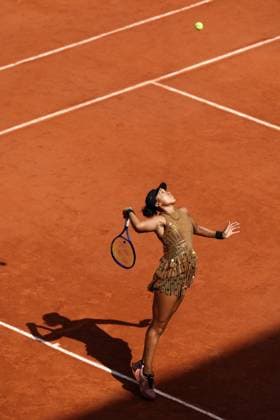 Japanese Naomi Osaka pictured in action during his match at the Roland Garros French Open tennis tournament, in Paris, France, Saturday 30 May 2026. This year s tournament takes place from 18 May to 07 June. VIRGINIExLEFOUR  x175450814x