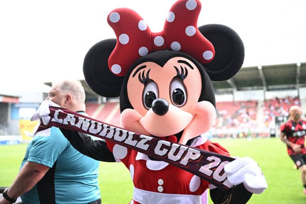 30 05 2026, xsvx, Football Langholz Cup 2026, v l mini mouse with Langholz Cup scarf Wiesbaden