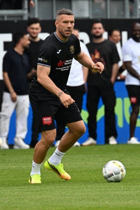 30 05 2026, xsvx, Football Langholz Cup 2026, v l Lukas Podolski Wiesbaden