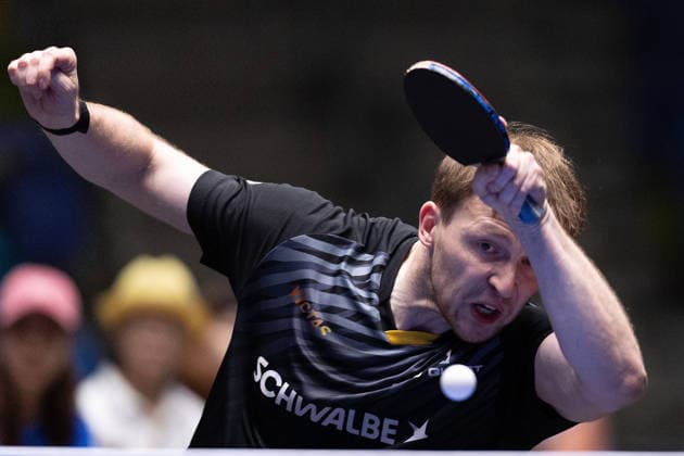 Benedikt Duda GER, TTC Schwalbe Bergneustadt in action during the semifinal matches Borussia Düsseldorf TTC Schwalbe of the Liebherr TTBL Final4 at the Süwag Energie ARENA on May 30, 2026, in Frankfurt, Germany Copyright: JoaquimxFerreira