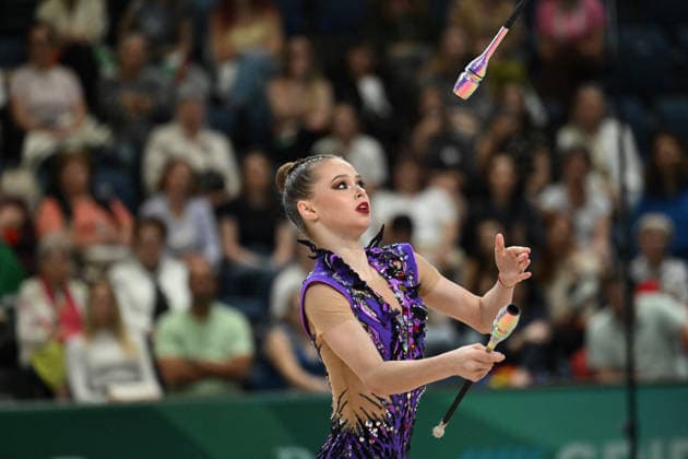 OTHER - Gymnastics - European Championships in Rhythmic gymnastics, Rhythmische Sportgymnastik, RSG Photo by IPA ABACAPRESS.COM85179901 - ONOFRIICHUK Taisiia (UKR) during European Championships in Rhythmic Gymnastics, Gymnastics in Varna, Bulgaria, May 30 2026 Varna Bulgaria  Copyright: xIPAxSport ABACAx