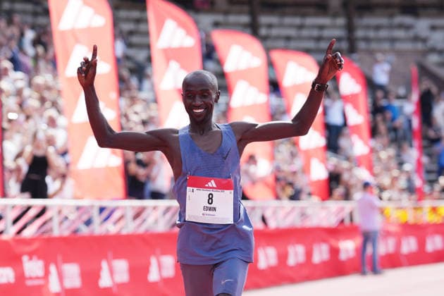 STOCKHOLM, SWEDEN 20260530 Edwin Kiptoo wins the Stockholm marathon on Saturday STOCKHOLM SWEDEN x10500x  Copyright: xMagnusxLejhall TTx STOCKHOLM MARATHON 2026