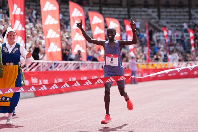 STOCKHOLM, SWEDEN 20260530 Edwin Kiptoo wins the Stockholm marathon on Saturday STOCKHOLM SWEDEN x10500x  Copyright: xMagnusxLejhall TTx STOCKHOLM MARATHON 2026