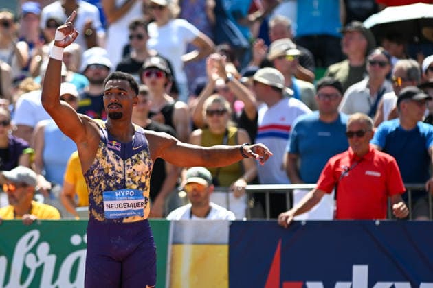 ATHLETICS - Hypomeeting Goetzis 2026 GOETZIS,AUSTRIA,30.MAY.26 - ATHLETICS - World Athletics Combined Events Tour, Hypomeeting, decathlon, shot put. Image shows the rejoicing of Leo Neugebauer (GER).  GEPAxpictures xOliverxLerch