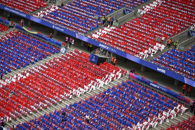 Ahead of the UEFA Champions League final in Budapest BUDAPEST, HUNGARY - MAY 30: A general view of the Puskas Arena ahead of the UEFA Champions League final match between Paris Saint-Germain (PSG) and Arsenal in Budapest, Hungary, on May 30, 2026. Halil Sagirkaya Anadolu Budapest Hungary. Editorial use only. Please get in touch for any other usage.  Copyright: x2026xAnadoluxHalilxSagirkayax