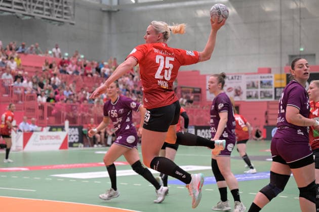 Lilli Roepcke SV Union Halle Neustadt, 25 on goal TusSies Metzingen vs SV Union Halle Neustadt , Handball, Alsco HBF, 7 Play Off League Matchday, Season 2025 2026, 30 05 2026 TusSies Metzingen vs SV Union Halle Neustadt , Handball, Alsco HBF, 7 Play Off League Matchday, Season 2025 2026, 30 05 2026 Tuebingen Copyright: xEibner-Pressefoto TobiasxBaurx EP_TBR