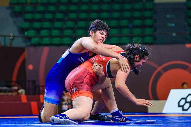 U17 Wrestling Asian Championships 73kg WW Garima Garima IND df Namuuntsetseg Batbold MGL Copyright: xAmirrezaxAliasgarix xUnitedxWorlx Kadir Caliskan United World Wr