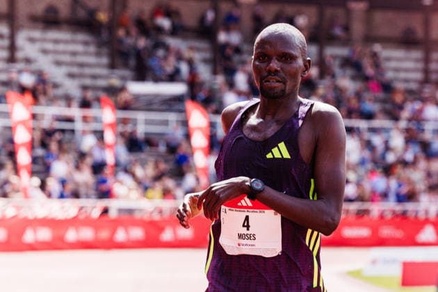 260530 Moses Kibet KEN during the Stockholm Marathon on May 30, 2026 in Stockholm  Copyright: KENTAxJÖNSSON BB260530KJ036