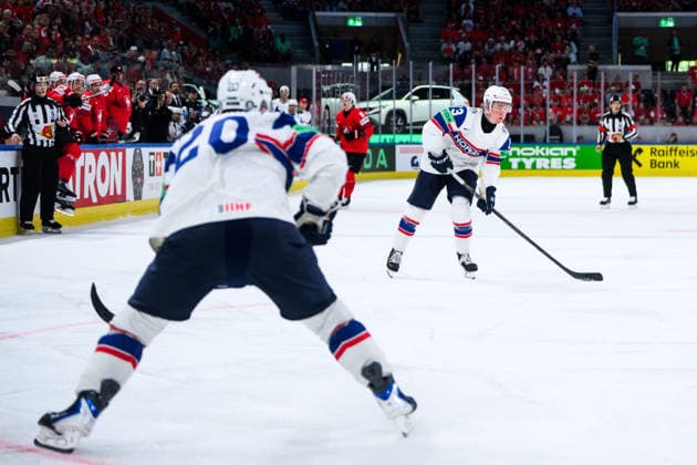 260530 Petter Vesterheim of Norway during the 2026 IIHF Ice Hockey World Championship semifinal match between Switzerland and Norway on May 30, 2026 in Zurich Photo Jesper Zerman BILDBYRAN kod JZ JZ0737 ishockey ice hockey ishockey vm 2026 vm 2026 iihf world championship semifinal semifinals switzerland schweiz norge norway bbeng norge norway  Copyright: JESPERxZERMAN BB260530JZ029