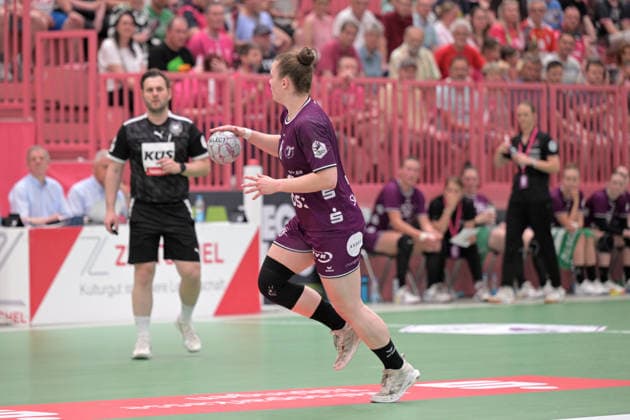 Ida Petzold TusSies Metzingen, 08 am with ball TusSies Metzingen vs SV Union Halle Neustadt , Handball, Alsco HBF, 7 Play Off League Matchday, Season 2025 2026, 30 05 2026 TusSies Metzingen vs SV Union Halle Neustadt , Handball, Alsco HBF, 7 Play Off League Matchday, Season 2025 2026, 30 05 2026 Tuebingen Copyright: xEibner-Pressefoto TobiasxBaurx EP_TBR