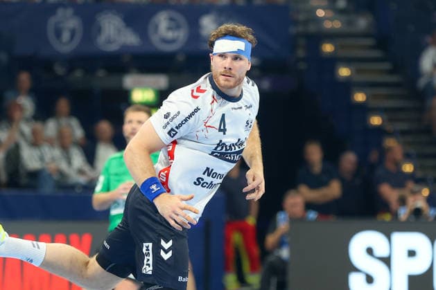 30 05 2026, xgox, Handball EHF European League Semi-Final MT Melsungen SG Flensburg Handewitt v l Johannes Golla Flensburg, 4 plays with an association Hamburg
