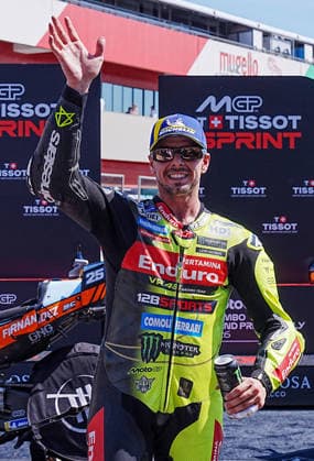 May 30, 2026, Florence, Italy: Italian rider Fabio Di Giannantonio of Pertamina Enduro VR46 Racing Team celebrates third placed after the MotoGP sprint race for the Motorcycling Grand Prix of Italy at the Mugello circuit in Scarperia, Italy, 30 May 2026. The 2026 Motorcycling Grand Prix of Italy will be held at Mugello Circuit race track on 31 May..ANSA CLAUDIO GIOVANNINI. MotoGp: Fernandez Vince La Sprint Al Mugello Davanti A Martin  - ZUMAa110 20260530_zaf_a110_034 Copyright: xClaudioxGiovanninix