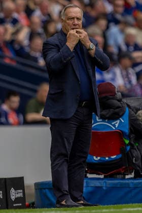 Scotland v Curacao, Friendly International Challenge Curacao national team, Nationalteam Head Coach, Dick Advocaat during the International Challenge Match - Scotland vs Curacao, Barclays Hampden, Glasgow. 30 May 2026 Hampden Park Barclays Hampden Glasgow Scotland Editorial use only , Copyright: xColinxPoultneyx PSI-24309-0028