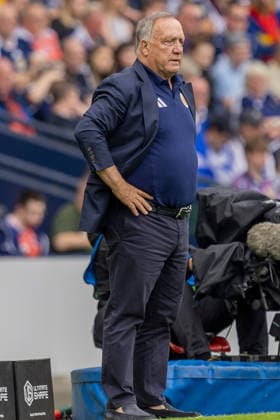 Scotland v Curacao, Friendly International Challenge Curacao national team, Nationalteam Head Coach, Dick Advocaat during the International Challenge Match - Scotland vs Curacao, Barclays Hampden, Glasgow. 30 May 2026 Hampden Park Barclays Hampden Glasgow Scotland Editorial use only , Copyright: xColinxPoultneyx PSI-24309-0030