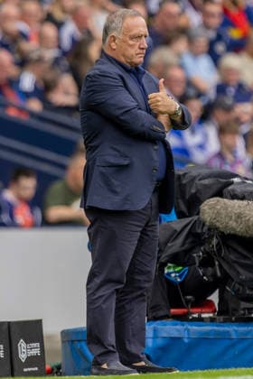 Scotland v Curacao, Friendly International Challenge Curacao national team, Nationalteam Head Coach, Dick Advocaat during the International Challenge Match - Scotland vs Curacao, Barclays Hampden, Glasgow. 30 May 2026 Hampden Park Barclays Hampden Glasgow Scotland Editorial use only , Copyright: xColinxPoultneyx PSI-24309-0031