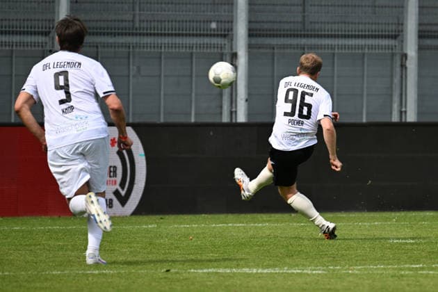30 05 2026, xsvx, Football Langholz Cup 2026, v l Oliver Oli Pocher misses a penalty Wiesbaden
