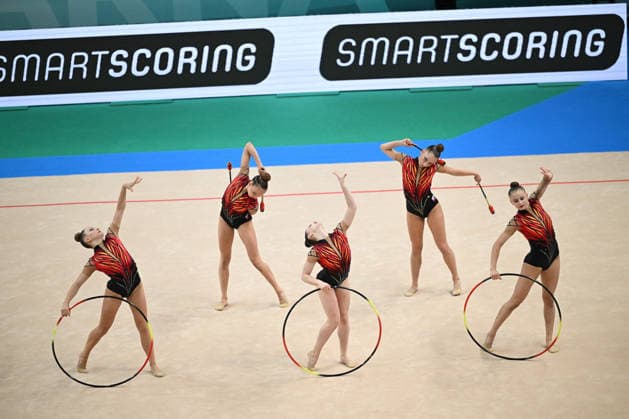 OTHER - Gymnastics - European Championships in Rhythmic gymnastics, Rhythmische Sportgymnastik, RSG Photo by IPA ABACAPRESS.COM85186577 - SLOVAKIA group during European Championships in Rhythmic Gymnastics, Gymnastics in Varna, Bulgaria, May 30 2026 Varna Bulgaria  Copyright: xIPAxSport ABACAx