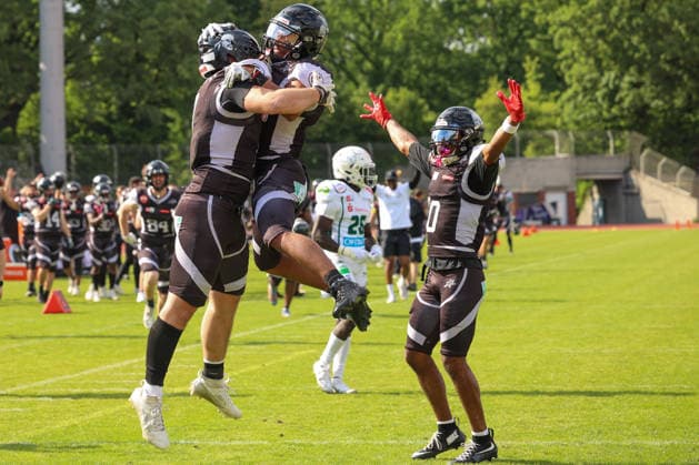 2026 05 30, Berlin Rebels vs Schwäbisch Hall Unicorns, GFL, Mommsenstadion, Berlin Joy and emotions at the Berlin Rebels