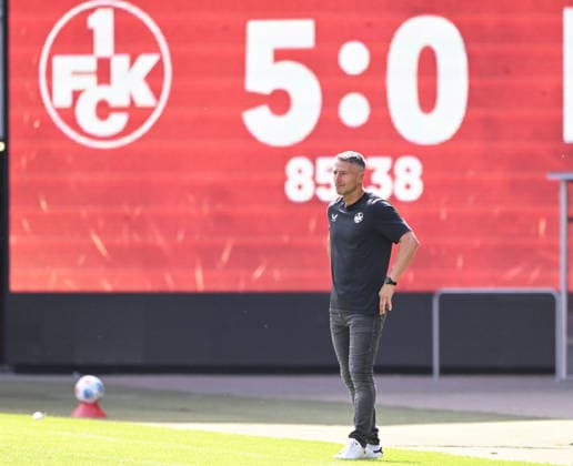 Football Oberliga Season 2025 26 Fritz Walter Stadium 30 052026 1 FC KaiserslauternU21 fck FV Eppelborn ep 5 0 Coach Alexander BUGERA 1 FC Kaiserslautern U21 1 FC Kaiserslautern