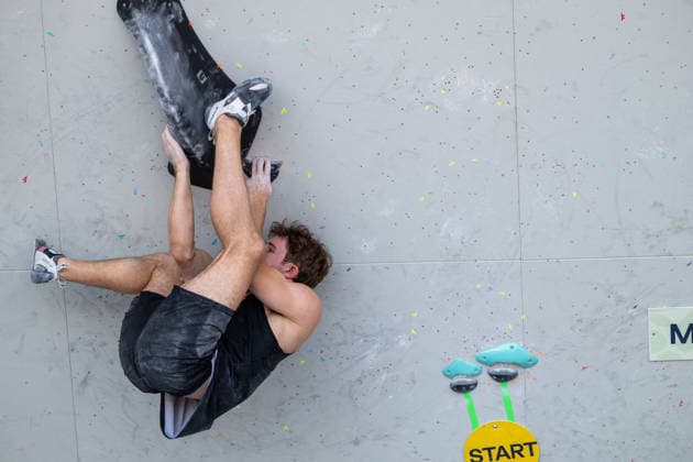 May 30, 2026, Madrid, Madrid, Spain: COLIN DUFFY of the United States competes during the men s boulder semifinal at the IFSC World Climbing Series in Madrid Men s Boulder Semifinals At The 2026 World Climbing Series Madrid.  - ZUMAd308 20260530_zsp_d308_051 Copyright: xJuanxCarlosxLucasx