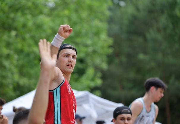Germany Kelkheim Münster 30 05 2026 Beach Handball Hessen Karacho Beach Cup 2026 The Otternasen BHC BADG Münster v l Tobias Gehrke The Otternasen Sport Karacho Beach Cup 2026