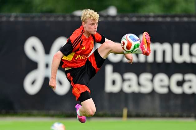 Belgian national football team - FIFA World Cup, WM, Weltmeisterschaft, Fussball 2026 - media activities 30 05 2026 TUBIZE, BELGIUM - MAY 30 : Seys Joaquin defender of Belgium pictured during a training session at the training grounds of the Royal Belgian Football Association ahead of the FIFA World Cup 2026 on May 30, 2026 in Tubize, Belgium, 30 05 2026 Tubize Belgium  Copyright: xJanxDexMeuleneirx
