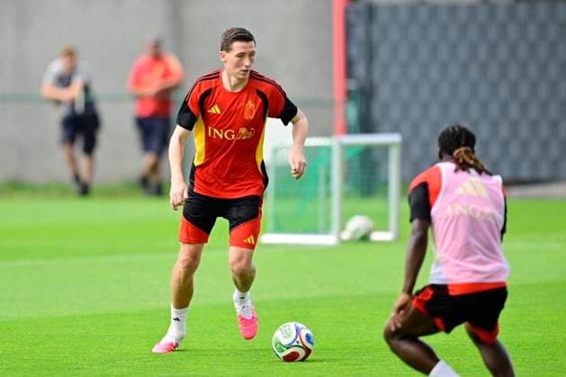 Belgian national football team - FIFA World Cup, WM, Weltmeisterschaft, Fussball 2026 - media activities 30 05 2026 TUBIZE, BELGIUM - MAY 30 : Vanaken Hans midfielder of Belgium pictured during a training session at the training grounds of the Royal Belgian Football Association ahead of the FIFA World Cup 2026 on May 30, 2026 in Tubize, Belgium, 30 05 2026 Tubize Belgium  Copyright: xJanxDexMeuleneirx