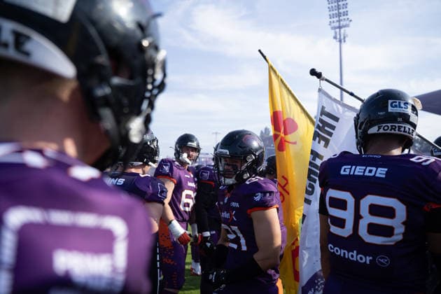 30 05 2026, xhfmx, American Football EFA European Football Alliance, Frankfurt Galaxy Munich Ravens Einlauf Frankfurt Galaxy DFL DFB REGULATIONS PROHIBIT ANY USE OF PHOTOGRAPHS as IMAGE SEQUENCES and or QUASI VIDEO Frankfurt am Main
