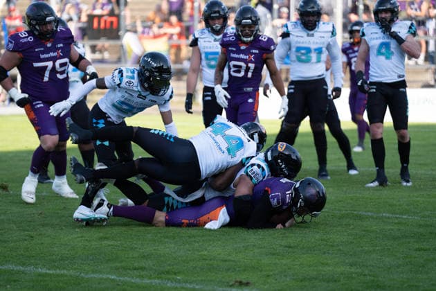30 05 2026, xhfmx, American Football EFA European Football Alliance, Frankfurt Galaxy Munich Ravens DFL DFB REGULATIONS PROHIBIT ANY USE OF PHOTOGRAPHS as IMAGE SEQUENCES and or QUASI VIDEO Frankfurt am Main