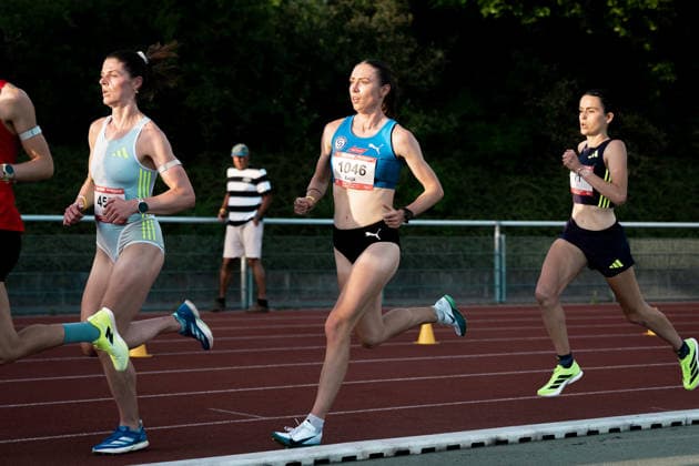 Baeuerle Katja 1046, VfL Sindelfingen, 5000m Women , GER, Leichtathletik, Athletics, Lange Laufnacht, Karlsruhe, 30 05 2026, GER, Leichtathletik, Athletics, Lange Laufnacht, Karlsruhe, 30 05 2026 Karlsruhe Copyright: xStefanxMayerx EP_SMR