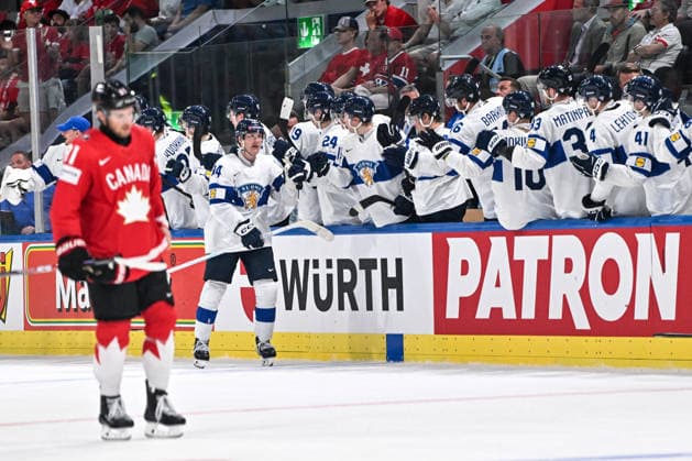 ZURICH, SWITZERLAND MAY 30 Aatu Raty of Finland celebrates his goal during the 2026 IIHF Ice Hockey World Championship Switzerland game between Canada and Finland at Swiss Life Arena on May 30, 2026 in Zurich, Zurich Zurich Swiss Life Arena Zurich Switzerland Copyright: xJustPictures.ch AndreaxBrancax jp-en-EuSpIm-JP7_ANB_FinCze_30052026_6317