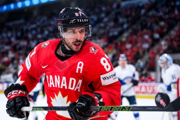 260530 Sidney Crosby of Canada during the 2026 IIHF Ice Hockey World Championship semifinal match between Canada and Finland on May 30, 2026 in Zürich Photo Jesper Zerman BILDBYRAN kod JZ JZ0738 ishockey ice hockey ishockey vm 2026 vm 2026 iihf world championship semifinal semifinals kanada canada finland bbeng  Copyright: JESPERxZERMAN BB260530JZ122