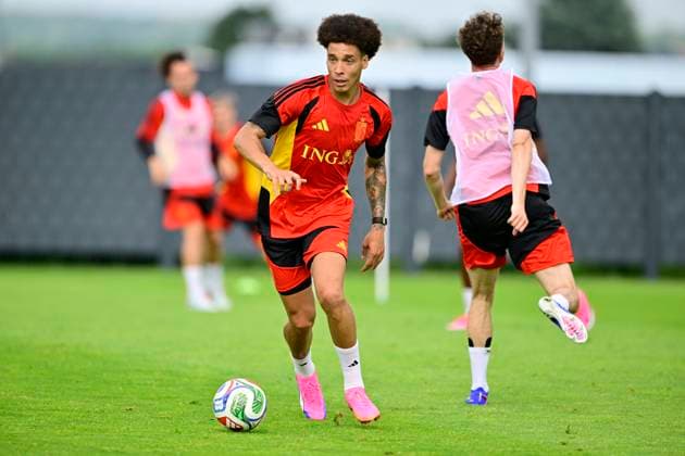 Belgian national football team - FIFA World Cup, WM, Weltmeisterschaft, Fussball 2026 - media activities 30 05 2026 TUBIZE, BELGIUM - MAY 30 : Witsel Axel midfielder of Belgium pictured during a training session at the training grounds of the Royal Belgian Football Association ahead of the FIFA World Cup 2026 on May 30, 2026 in Tubize, Belgium, 30 05 2026 Tubize Belgium  Copyright: xJanxDexMeuleneirx