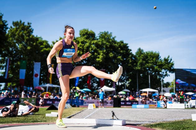 51 Hypomeeting, Goetzis AT , 30 05 2026 GOETZIS, SWITZERLAND MAY 30 Vanessa GRIMM of Germany competes in the shot put of the womens heptathlon at the 51 Hypomeeting, Goetzis AT on May 30, 2026 in Goetzis, Switzerland Copyright: xBEAUTIFULxSPORTS UlfxSchillerx