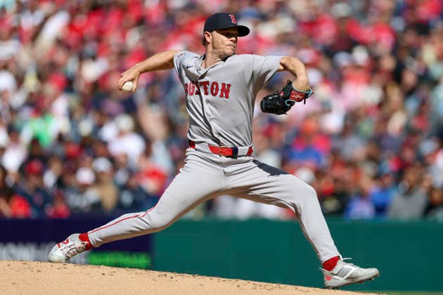 May 30, 2026: Boston Red Sox pitcher Sonny Gray (54) throws a pitch during the first inning of the Major League Baseball game between the Boston Red Sox and Cleveland Guardians at Progressive Field in Cleveland, Ohio. CSM Cleveland United States of America - ZUMAc04_ 20260530_zma_c04_006 Copyright: xBrianxFisherx