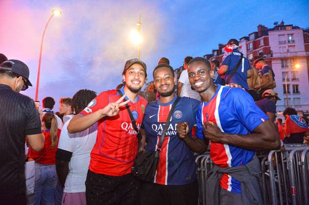 FOOTBALL : Diffusion du match Paris Saint Germain vs Arsenal FC - Ligue des Champions - Finale - 30 05 2026 Supporters du Paris SG apres le match autour du Parc des Princes ParisFrance  Copyright: xBaptistexAutissierx