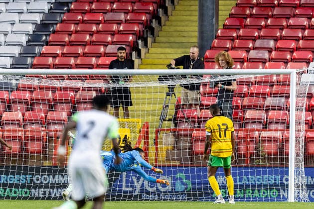 Jamaica v Nigeria, Unity Cup London 2026, Cup Final GOAL scores 2-0 Nigeria forward Terem Moffi (9) 9not seen) scores during the Unity Cup London 2026 match between Jamaica and Nigeria at The Valley, London, UK on 30 May 2026. London The Valley Greater London UK Editorial use only , Copyright: xManjitxNarotrax PSI-24353-0035