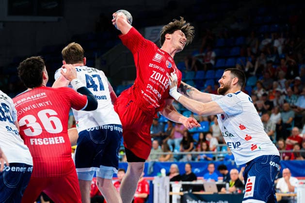 Bietigheim HBL 25 26 SG BBM Bietigheim VfL Potsdam Maxim Orlov Bietigheim , Davide Bulzamini Potsdam Bietigheim Bissingen Egetrans Arena Baden Württemberg Germany