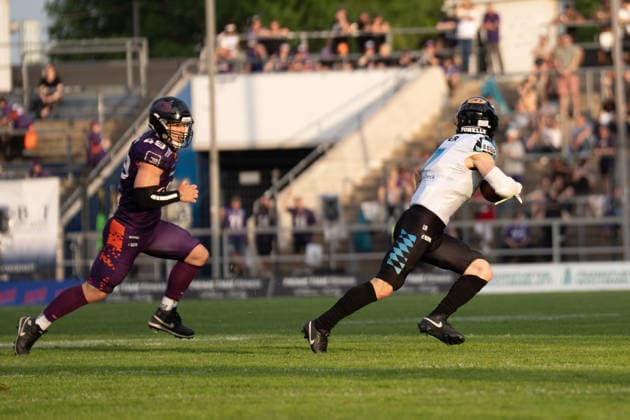 30 05 2026, xhfmx, American Football EFA European Football Alliance, Frankfurt Galaxy Munich Ravens DFL DFB REGULATIONS PROHIBIT ANY USE OF PHOTOGRAPHS as IMAGE SEQUENCES and or QUASI VIDEO Frankfurt am Main