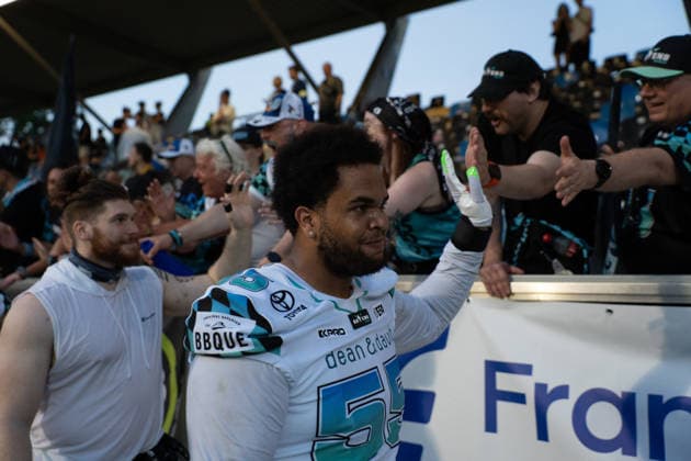 30 05 2026, xhfmx, American Football EFA European Football Alliance, Frankfurt Galaxy Munich Ravens Munich Ravens celebrate the victory in Frankfurt DFL DFB REGULATIONS PROHIBIT ANY USE OF PHOTOGRAPHS as IMAGE SEQUENCES and or QUASI VIDEO Frankfurt am Main