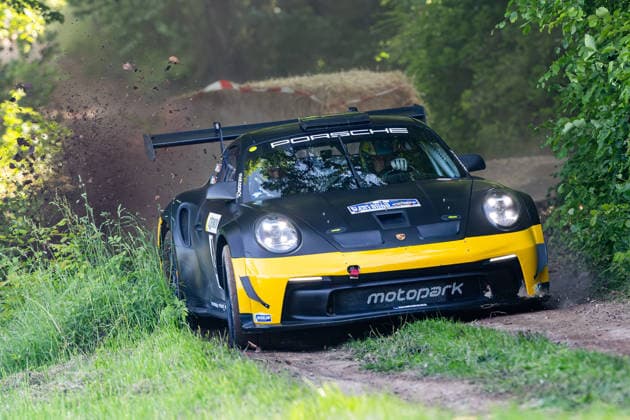 30 05 2026, GER, Motorsport Rallyesport, Maenner Frauen, Saison 2026, 61 RSC Rallye Wartburg RSC Rallye Super Cup powered by Carunion org MC Eisenach Team Motopark RUMPFKEIL, Timo DEU BERG, H DEU Porsche 911 Rally GT On Saturday afternoon, the drivers entered the final special stage Flachsgrund powered by Formella Bau GmbH 99817 Eisenach Festplatz Spicke Thüringen Germany