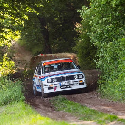 30 05 2026, GER, Motorsport Rallyesport, Maenner Frauen, Saison 2026, 61 RSC Rallye Wartburg RSC Rallye Super Cup powered by Carunion org MC Eisenach SCHMIDTMEISTER, Markus DEU ZIMMERMANN, Markus DEU BMW M3 On Saturday afternoon, the drivers entered the last special stage Flachsgrund powered by Formella Bau GmbH 99817 Eisenach Festplatz Spicke Thüringen Germany
