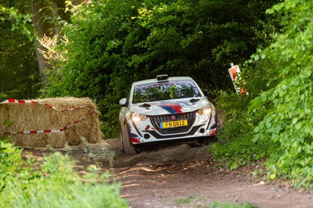 30 05 2026, GER, Motorsport Rallyesport, Maenner Frauen, Saison 2026, 61 RSC Rallye Wartburg RSC Rallye Super Cup powered by Carunion org MC Eisenach FALLENSTEIN, Nico DEU WEBER, Michael DEU Peugeot 208 Rallye4 On Saturday afternoon, the drivers entered the last special stage Flachsgrund powered by Formella Bau GmbH 99817 Eisenach Festplatz Spicke Thüringen Germany