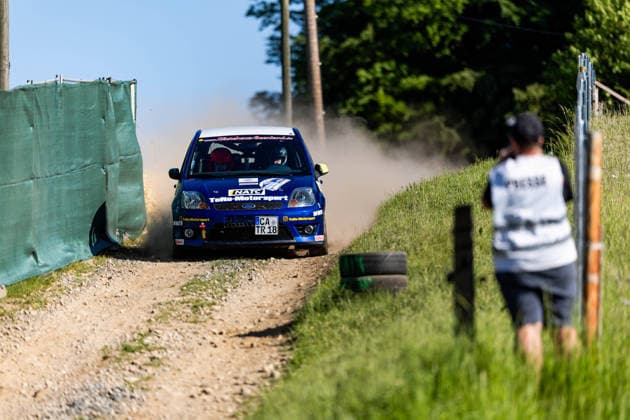 30 05 2026, GER, Motorsport Rallyesport, Maenner Frauen, Saison 2026, 61 RSC Rallye Wartburg RSC Rallye Super Cup powered by Carunion org MC Eisenach ROBEL, Thomas DEU HOPF, Fynn DEU Ford Fiesta ST 150 On Saturday afternoon, the drivers entered the last special stage Flachsgrund powered by Formella Bau GmbH 99817 Eisenach Festplatz Spicke Thüringen Germany