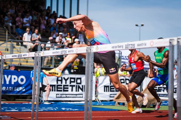51 Hypomeeting, Goetzis AT , 31 05 2026 GOETZIS, SWITZERLAND MAY 31 Simon EHAMMER of Switzerland, competes in the 110 m hurdles of the mens decathlon at the 51 Hypomeeting, Goetzis AT on May 31, 2026 in Goetzis, Switzerland Copyright: xBEAUTIFULxSPORTS UlfxSchillerx